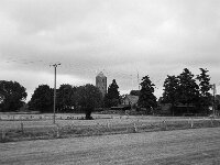 Kirchturm im Dorf  Fuji GS 645 prof. WIDE 60, ADOX CHS 100 II  - 08.07.2026 -