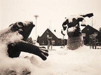 Froschbrunnen im Schnee  Pentax 6x7; 4.0/45; Kodak TMX