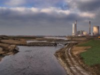 Neue Emschermündung in den Rhein