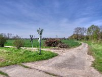 Andreaskreuz am toten Bahngleis und fast Zuhause  Pentax K-1, SMC Pentax-FA 1.9/31 Limited  - 11.04.2022 -