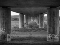 Autobahnbrücke nahe Duisburg am Rhein  Pentax K-3 Mark III Monochrome, SMC PENTAX-FA 1.9/43 Limited  - 28.09.2026 -