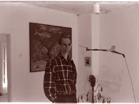 The Artist, Dieter Groth im BlauHaus  Hexar 2.0/35, Delta 100 prof - 19.04.2000 -
