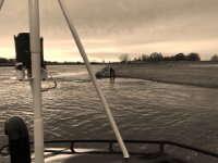 Rheinufer von der Fähre aus gesehen  iPhone 8 plus,  Sepia grafische Umsetzung  - 9.November 2018 -